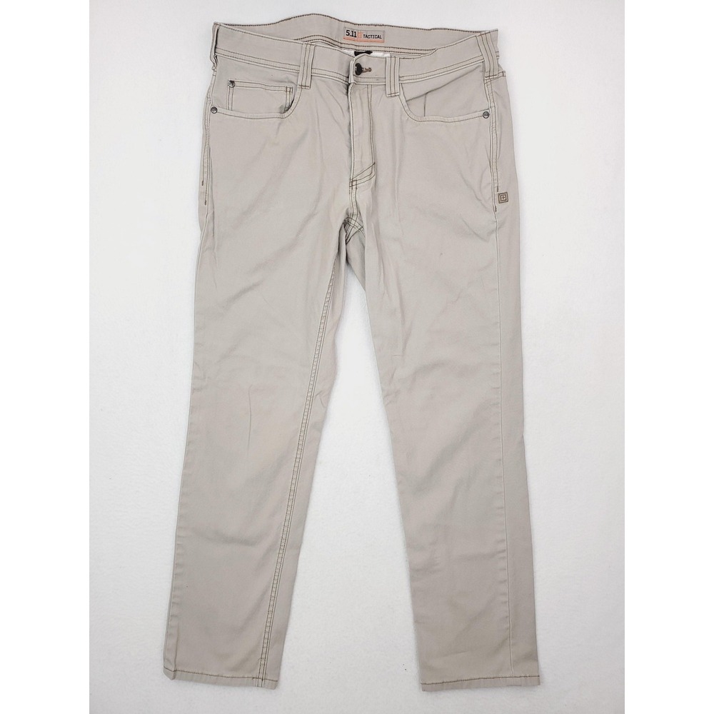 5.11 Tactical Defender Flex Range Pants Mens 34x30* Beige Chino Stretch Workwear